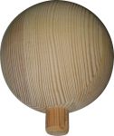 Holzkugel, aus Kiefer gedrechselt, Ø 9,5cm